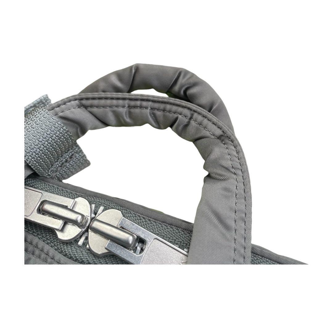 極美品 PORTER ポーター タンカー シルバーグレー 3WAYバック　2層式
