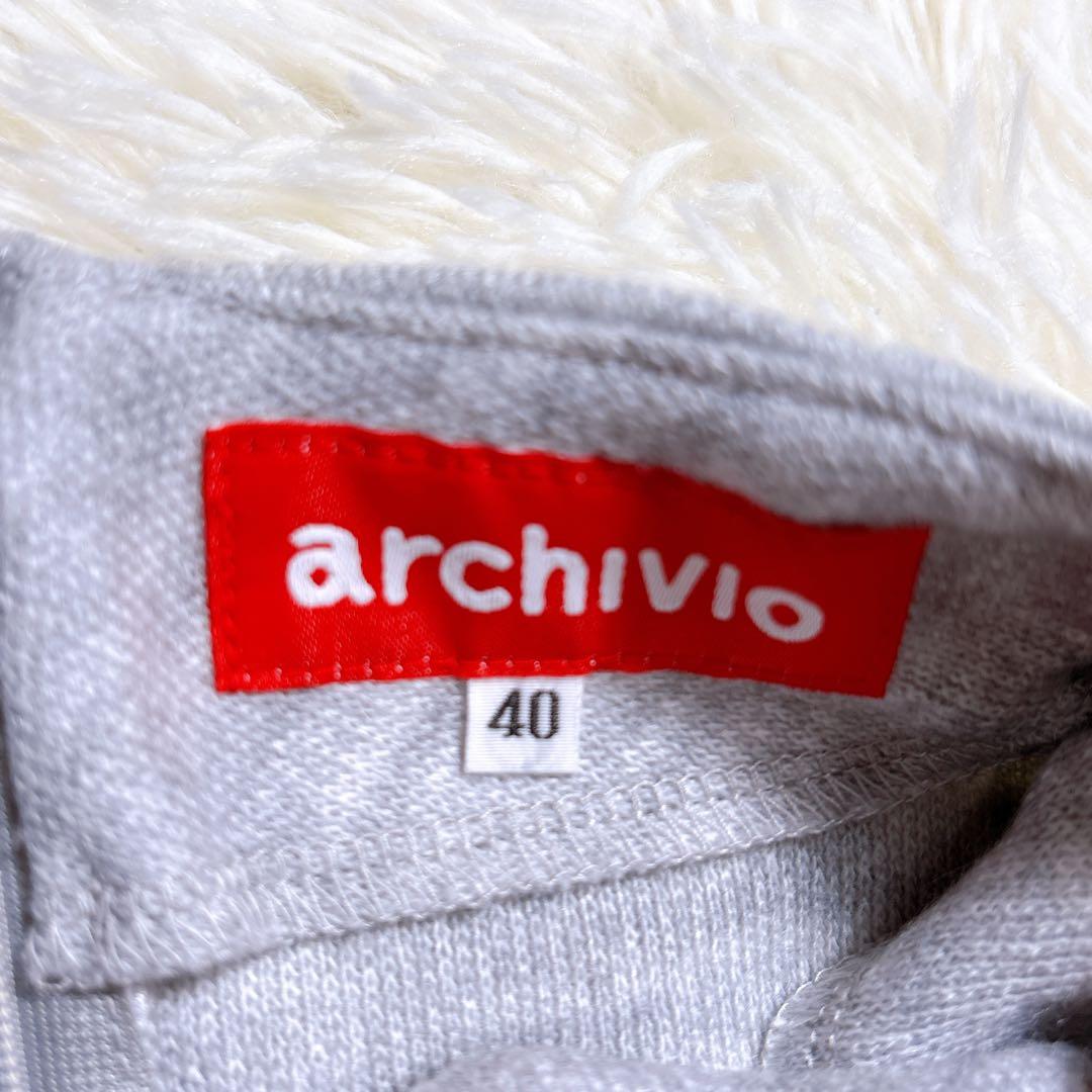 【レディース40⭐️大きめ】アルチビオ　ニットセーター　ハーフジップ モックネック