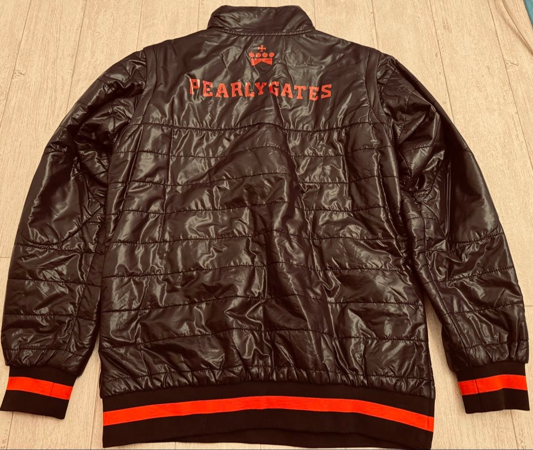 PEARLY GATESジャケットベスト　表裏着用可能ブラック/レッド袖着脱可能
