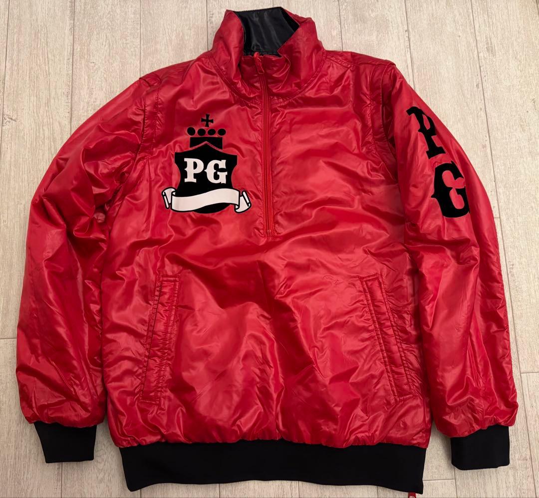 PEARLY GATESジャケットベスト　表裏着用可能ブラック/レッド袖着脱可能