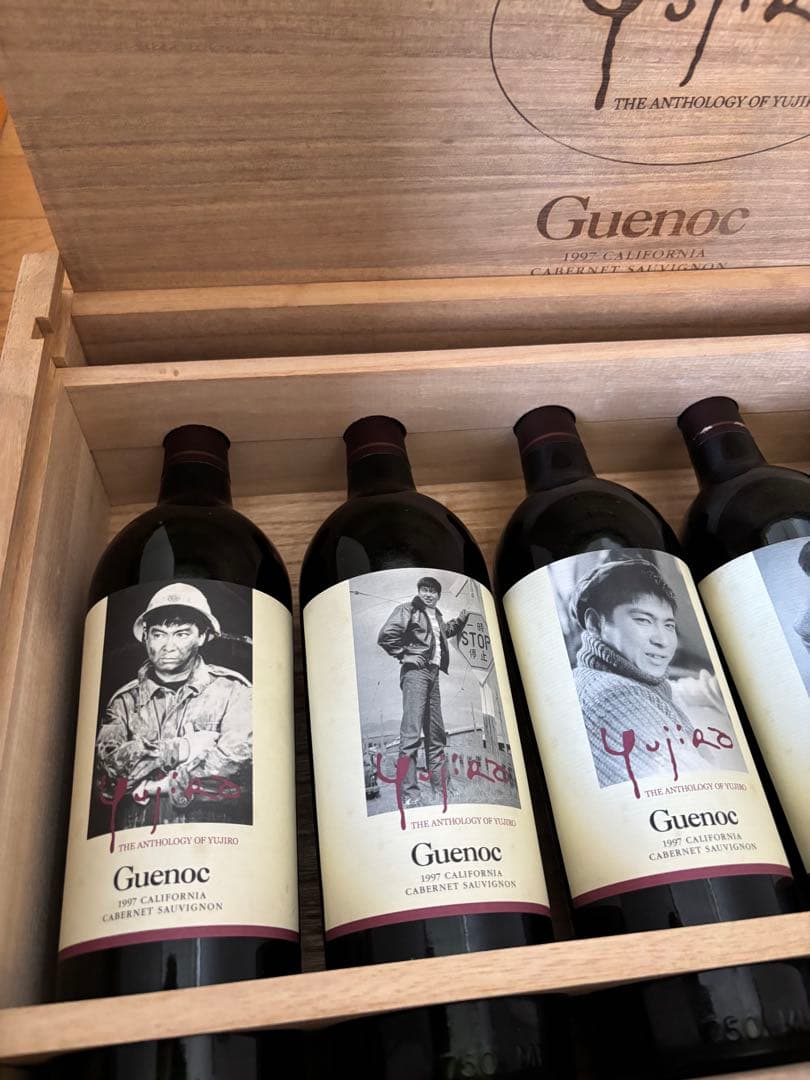 石原裕次郎メモリアルワイン6本セット 豪華木箱入り　1997年Guenoc