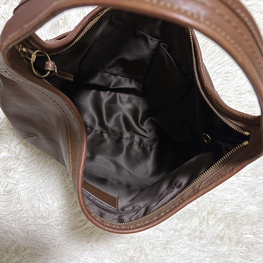 COACH ワンショルダーバッグ レザー 肩がけ ターンロック ホーボー