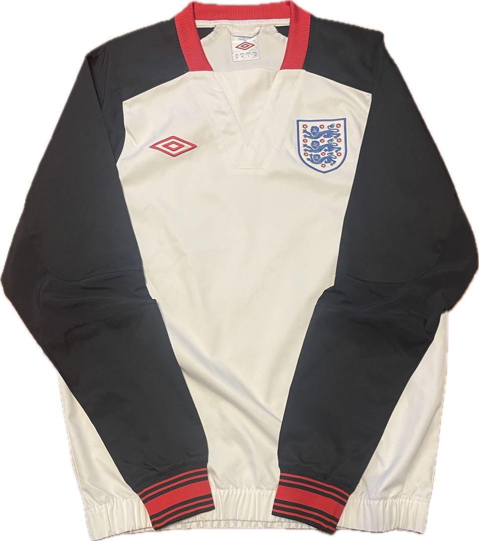 【希少】イングランド代表 アンブロ トレーニングトップ L デサント製 刺繍ロゴ