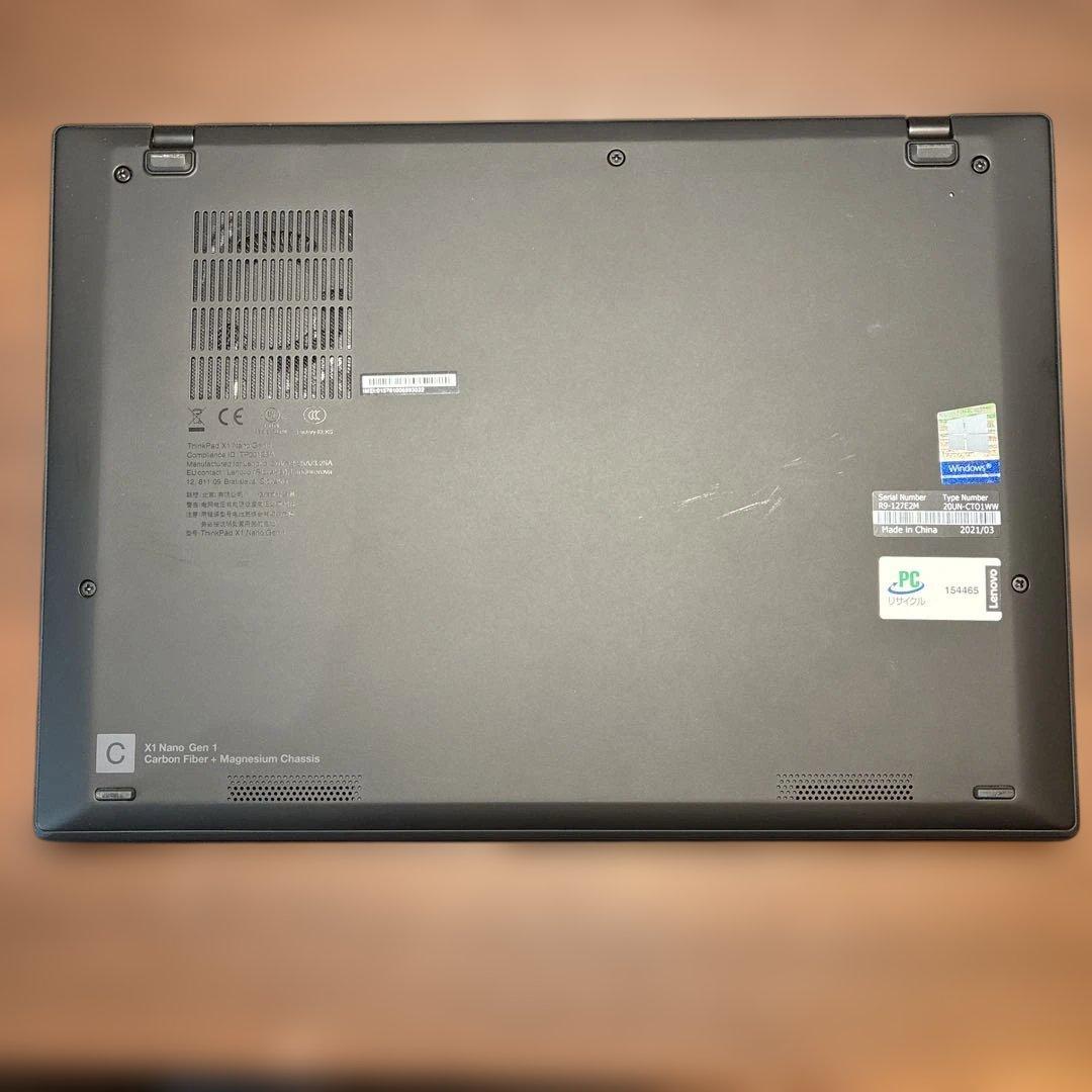 Thinkpad X1 Nano 512GB 16GB SIMフリー 保証期間中