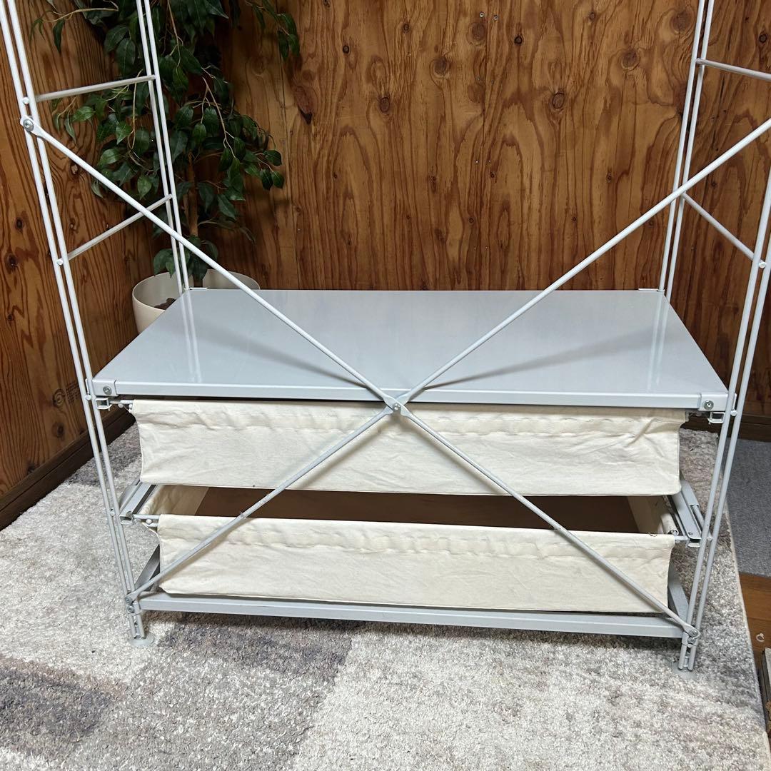 都内23区送料無料❗️ 無印良品　スチールユニットシェルフ　ワードローブ収納付き✨