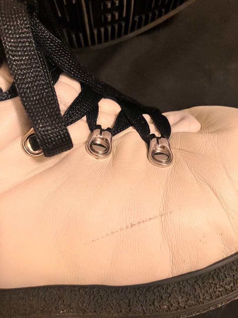 CHANEL ココネージュ　ラムレザー　レースアップシューズ　38