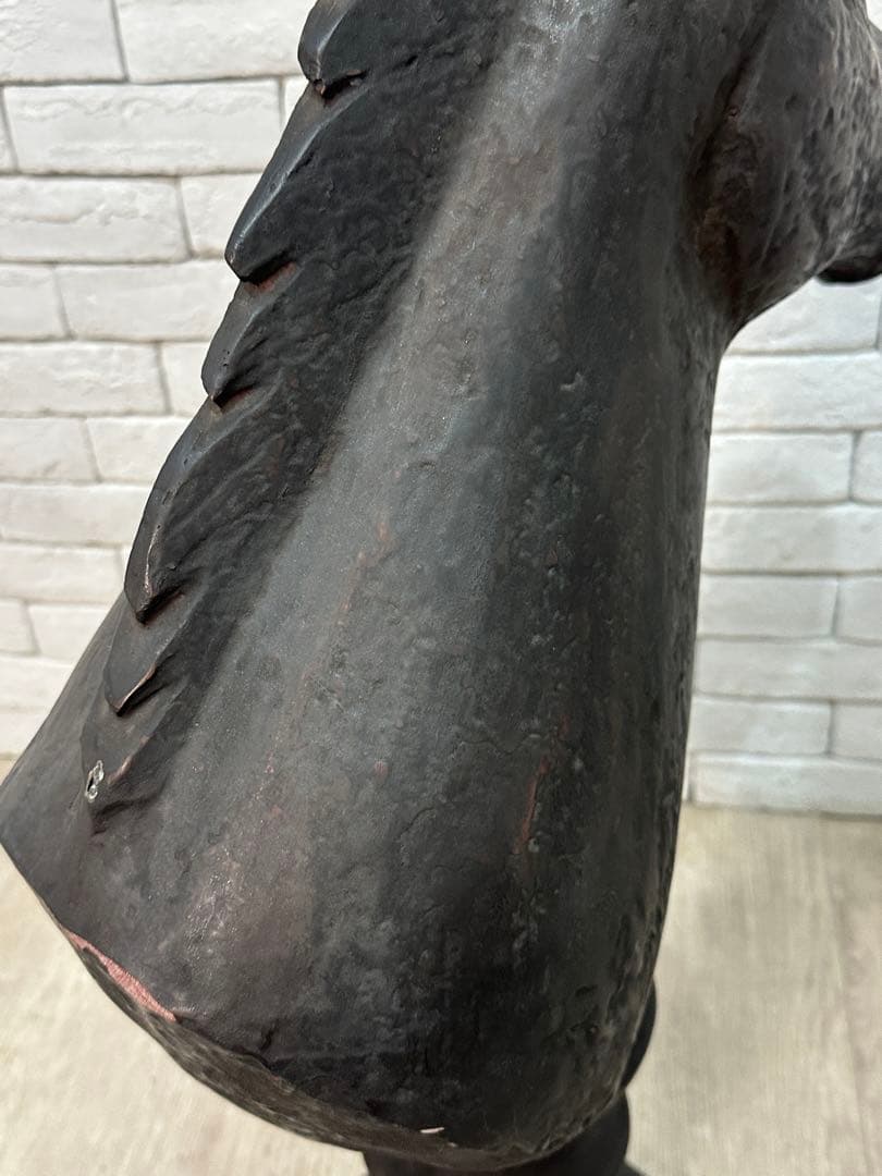 【東京都23区配送無料】定価18万　H87cm チェスナイト　置物 ホース　馬