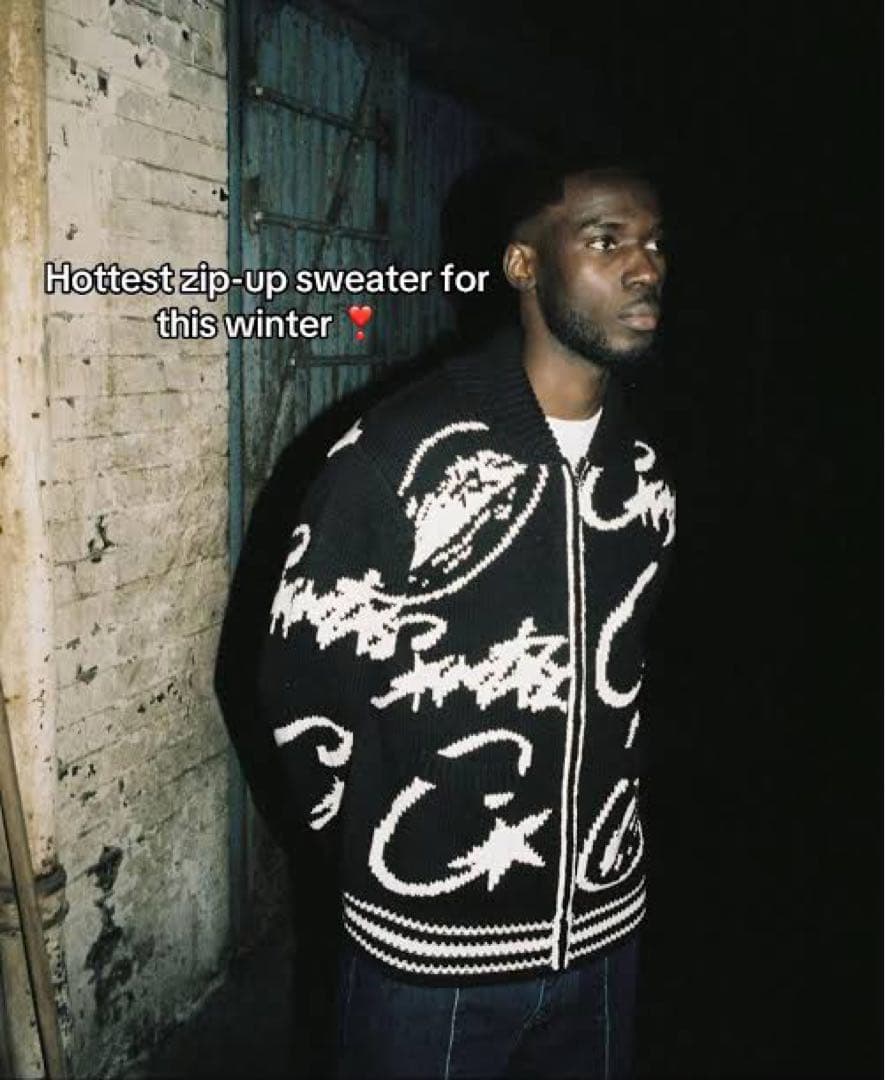 トップス Corteiz VVS Jacquard Knit Zip