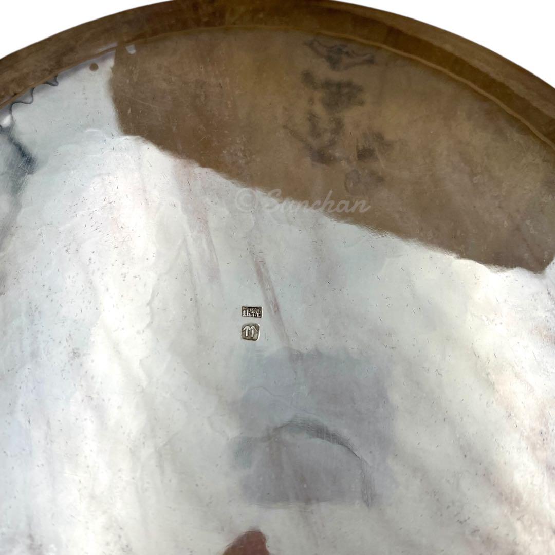 【希少品】 純銀青海盆 共箱付き 約116g 銀製品 SILVER 純銀刻印有