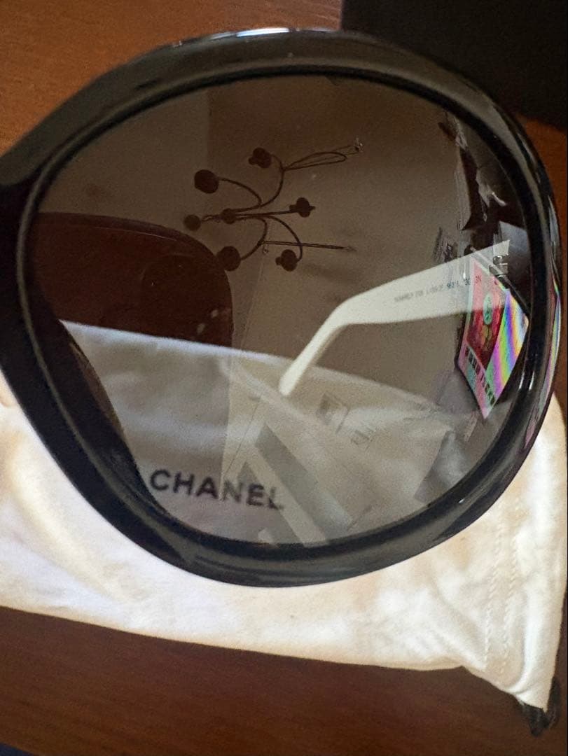 TANAKA 様限定⭐︎CHANEL ラウンド型サングラス ブラック ホワイト