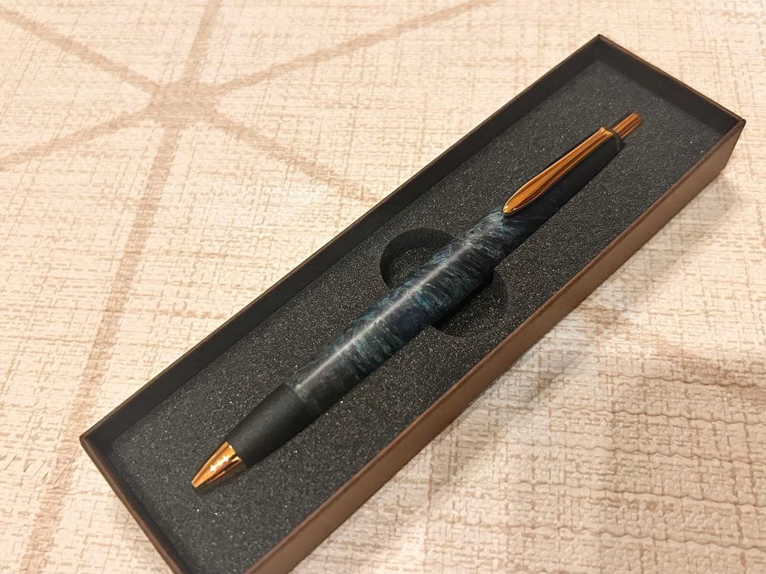 ボナンペン　シャープペン　スタビライズドウッド　真鍮金具