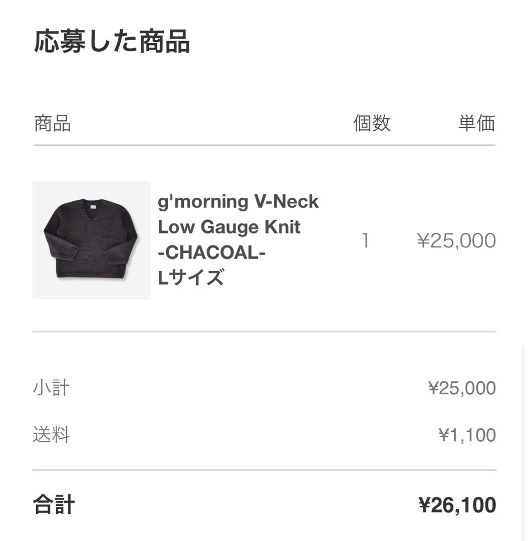 g'morning Vネックニット