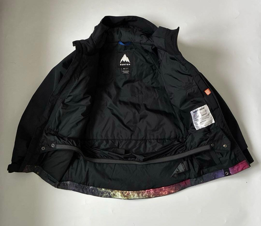 BURTON子ども用スノーボードウェア 上下セット宇宙柄黒　S M