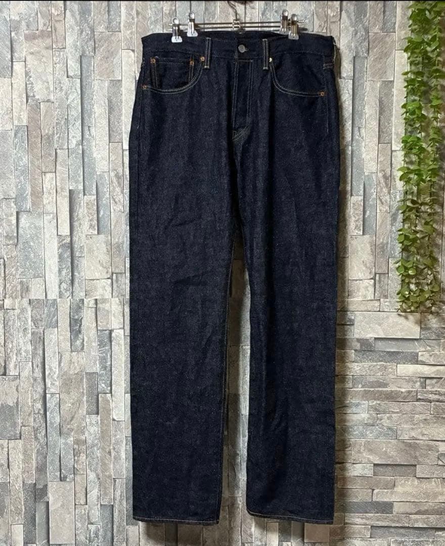 極美品✨LEVI’S 501赤耳 濃紺 bigE W32 革パッチ