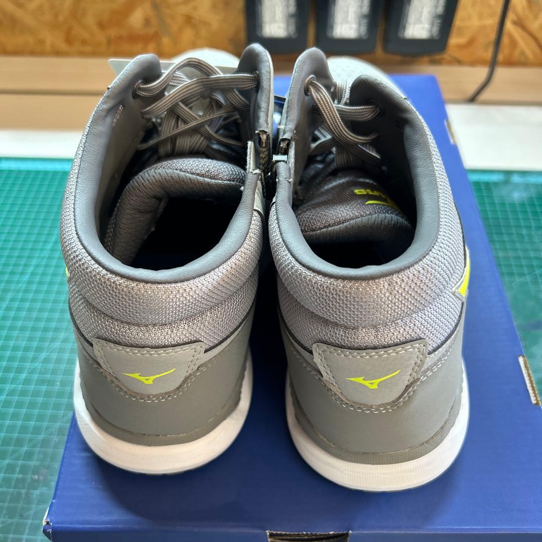 Mizuno 安全靴 ハイカット グレー/イエロー