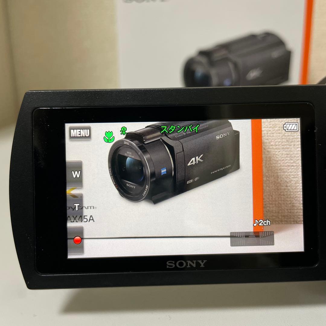 SONY HANDYCAM FDR-AX45 ブラック　4K・Wi-Fi対応