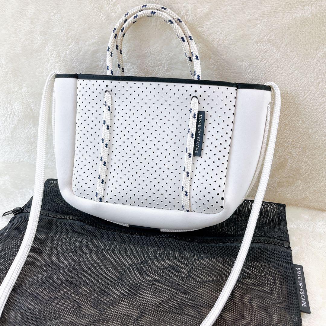 STATE OF ESCAPE マイクロ ミニ ショルダーバッグ 2WAY 白