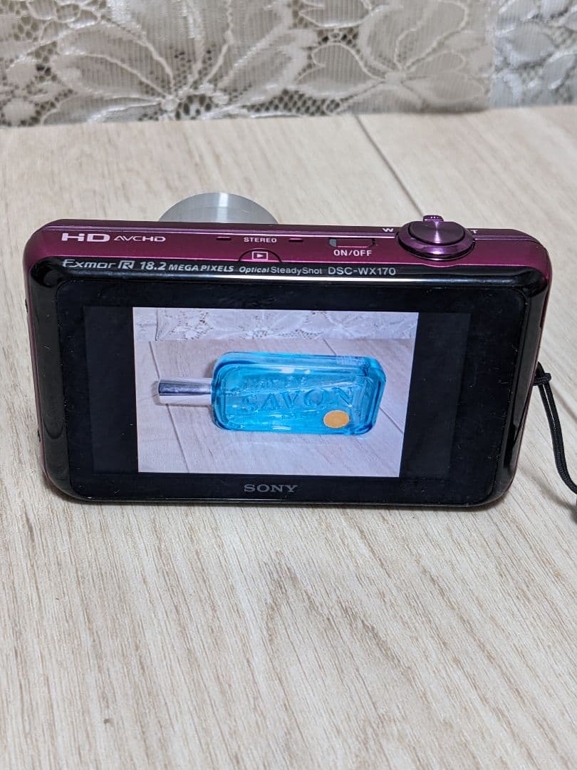 SONY デジカメ wx170　動作確認済み! 1820万画像！色ピンク