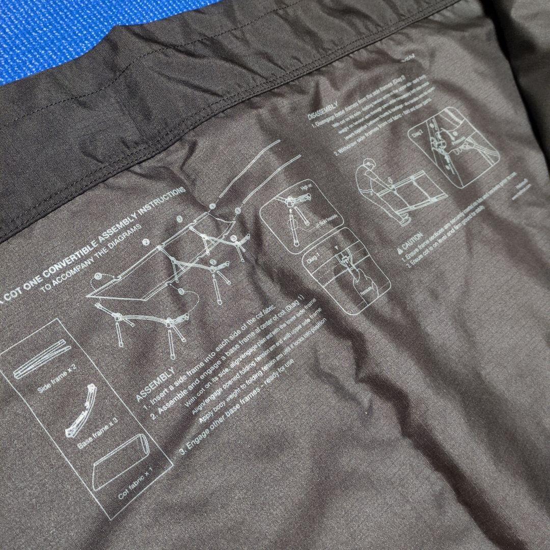 【美品】Helinoxコットワンコンバーチブル　ブラックアウト　キャンプコット