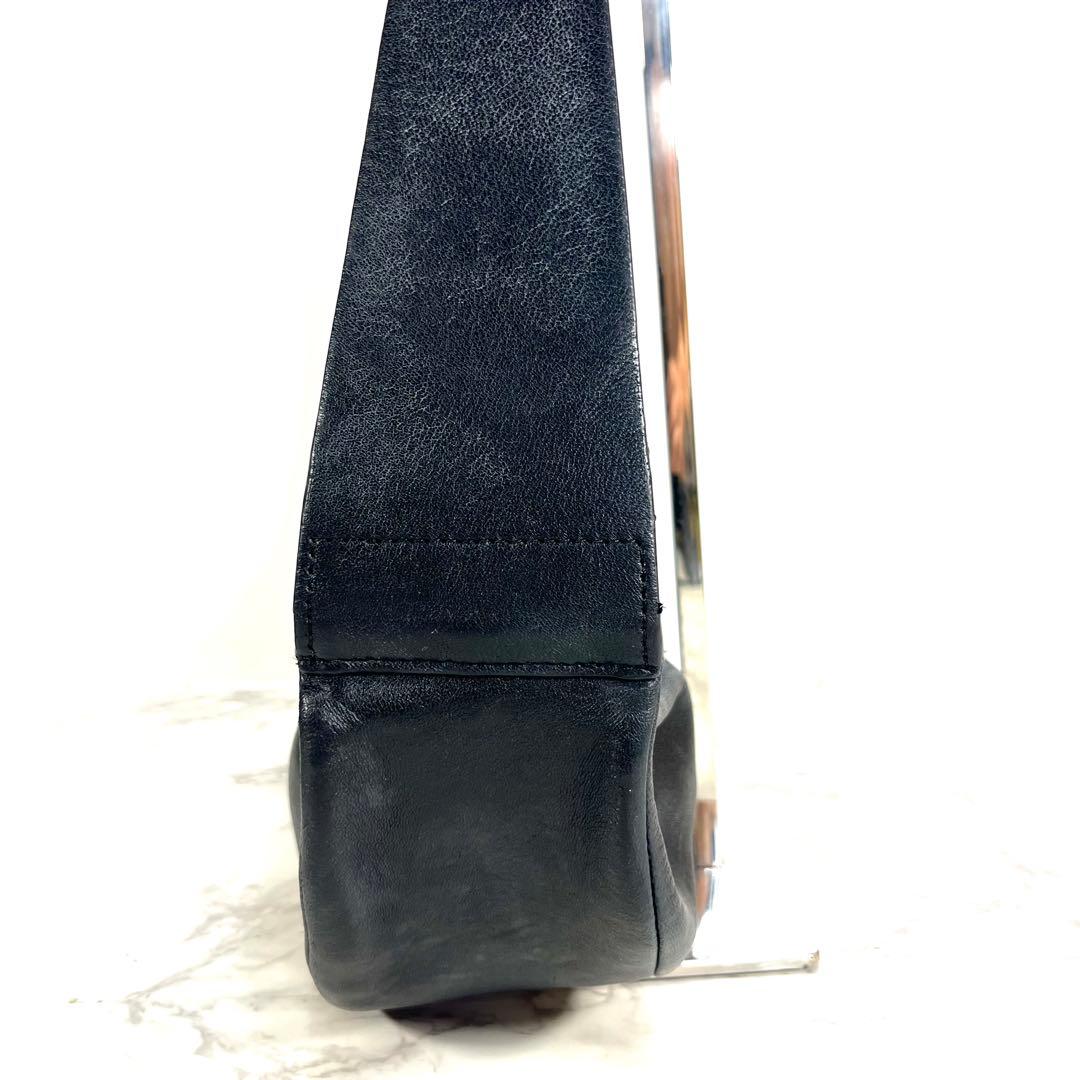 コ*モ様 COS コス ボディバッグ 羊革 プリーツベルトバッグ 黒 closs