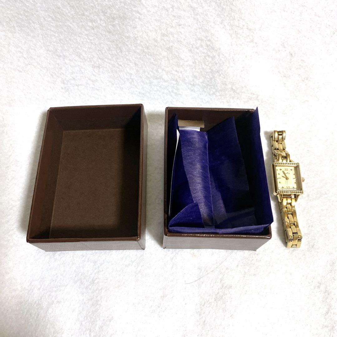 アガット　スクエアフェイス　ストーン付　ベルト16㎝