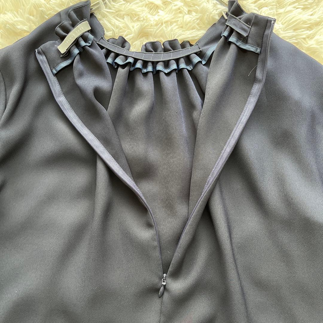 25SS セオリーリュクス　MARVINE GALI ブラウス 洗える　紺