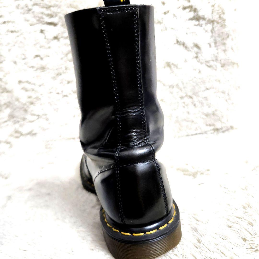 と*ら様 希少　ドクターマーチン　本革　10ホール　ブーツ　黒　UK10　29.