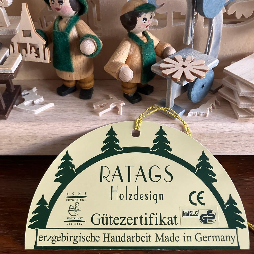 ドイツ　エルツ地方　木のクリスマス飾り　キャンドルアーチ　シュヴィップボーゲン