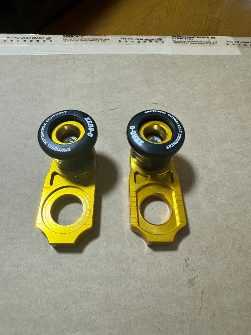 ZERO-G アルミ製スライダー ゴールド　wr250x wr250r