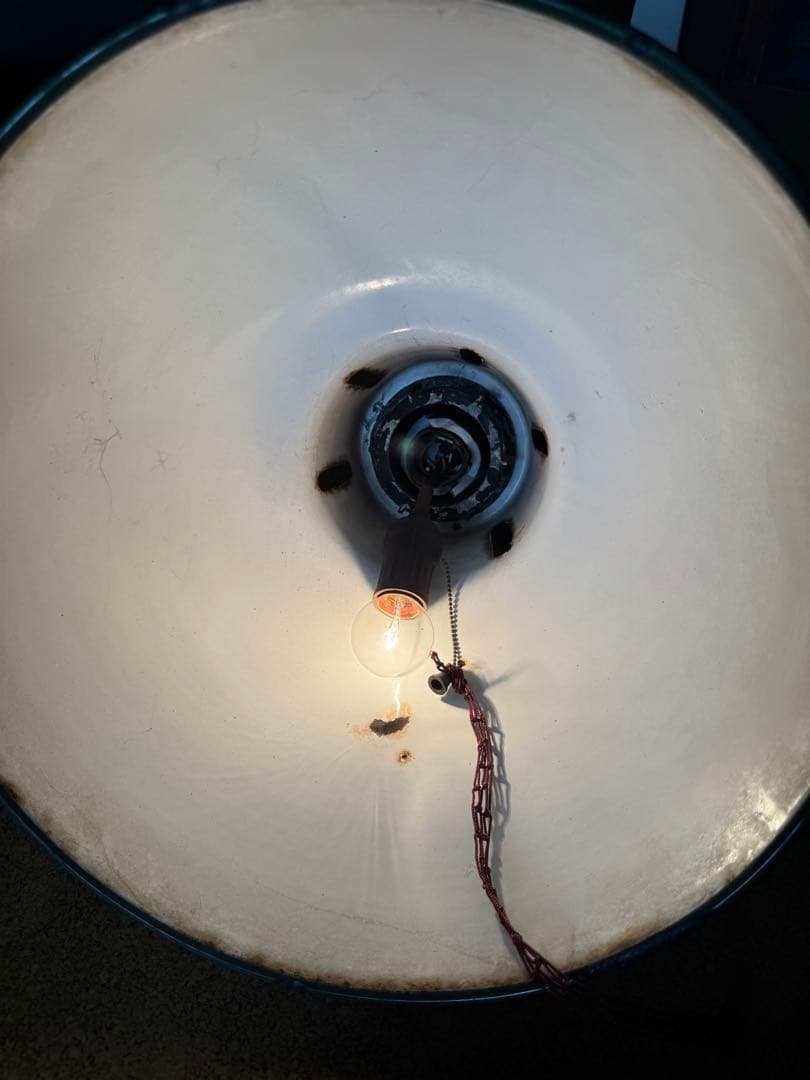 ヴィンテージ 東芝 グリーン ペンダントライト ランプシェード 昭和レトロ 大