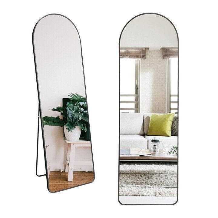 スタンドミラー 姿見鏡 全身鏡 全身大型鏡 壁掛け アーチ形 1126-8