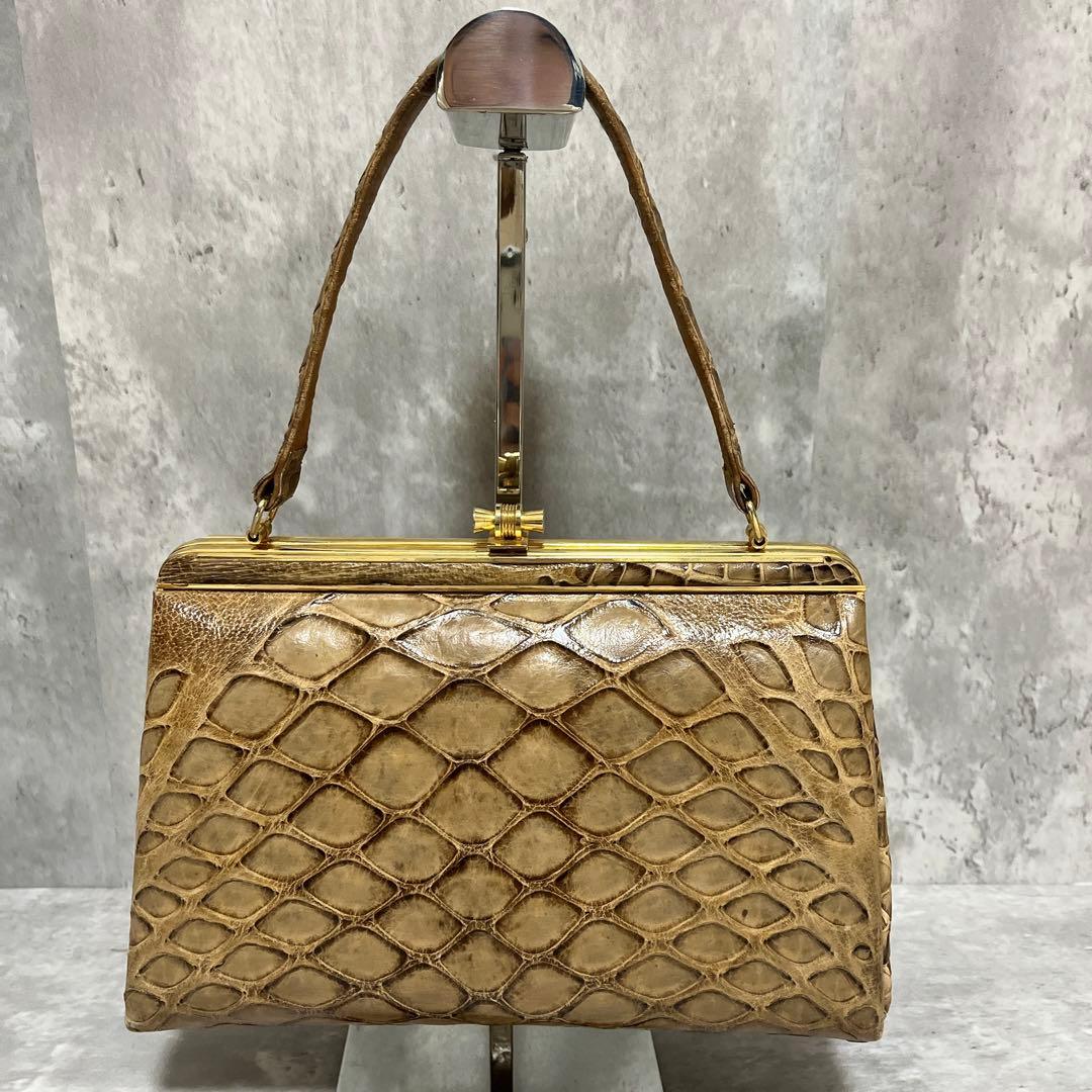 ✨希少✨穿山甲(センザンコウ) ハンドバッグ エキゾチックレザー 高級革 和装
