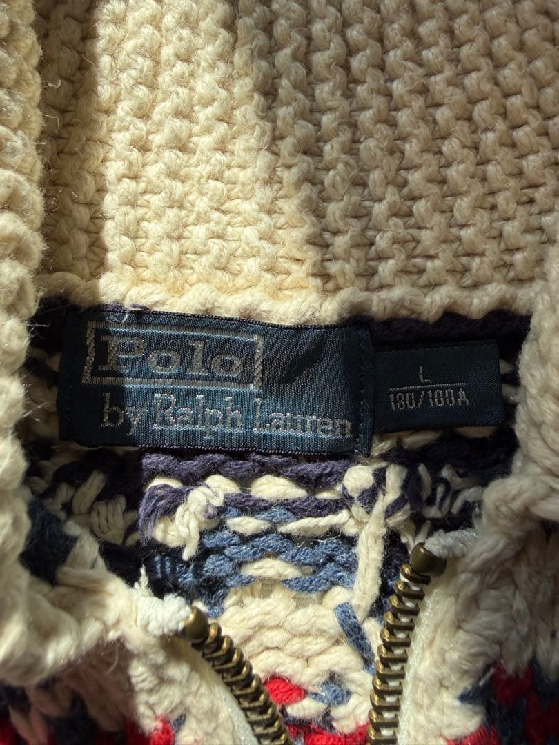 Polo by Ralph Lauren カウチン クジラ L