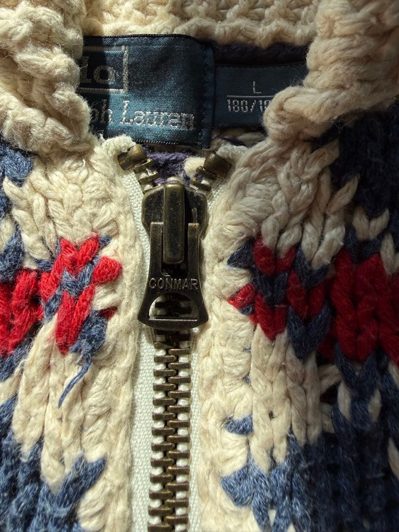 Polo by Ralph Lauren カウチン クジラ L