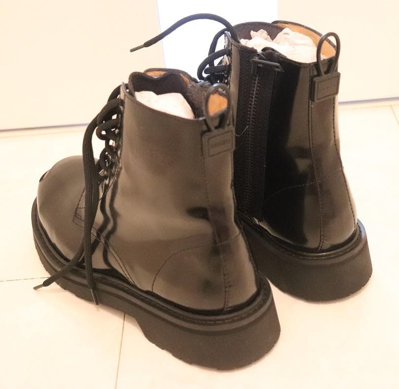 KENZOケンゾー 新品メンズレザーブーツ 43 95700円箱付き 黒 28