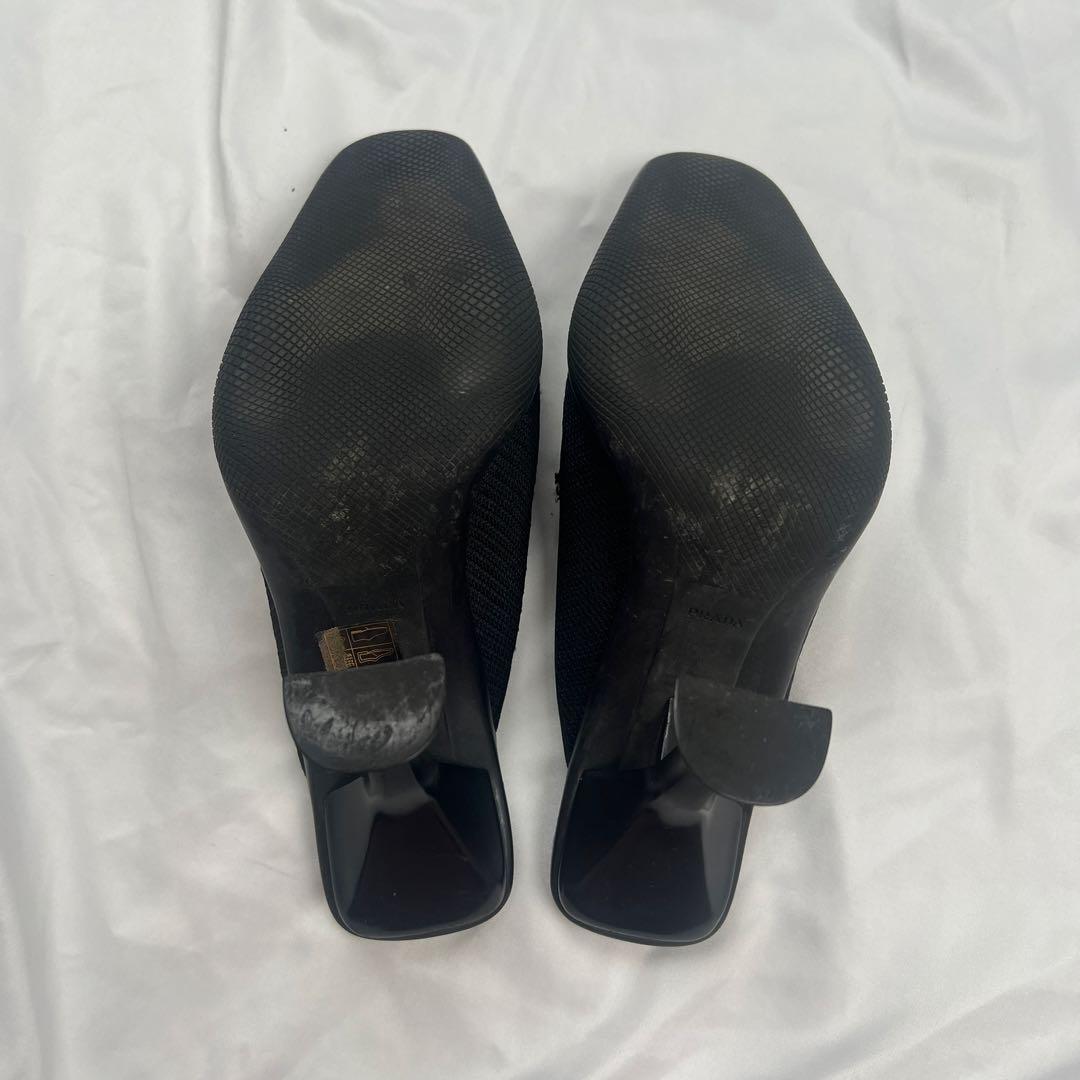 靴 Archive PRADA mesh mules black