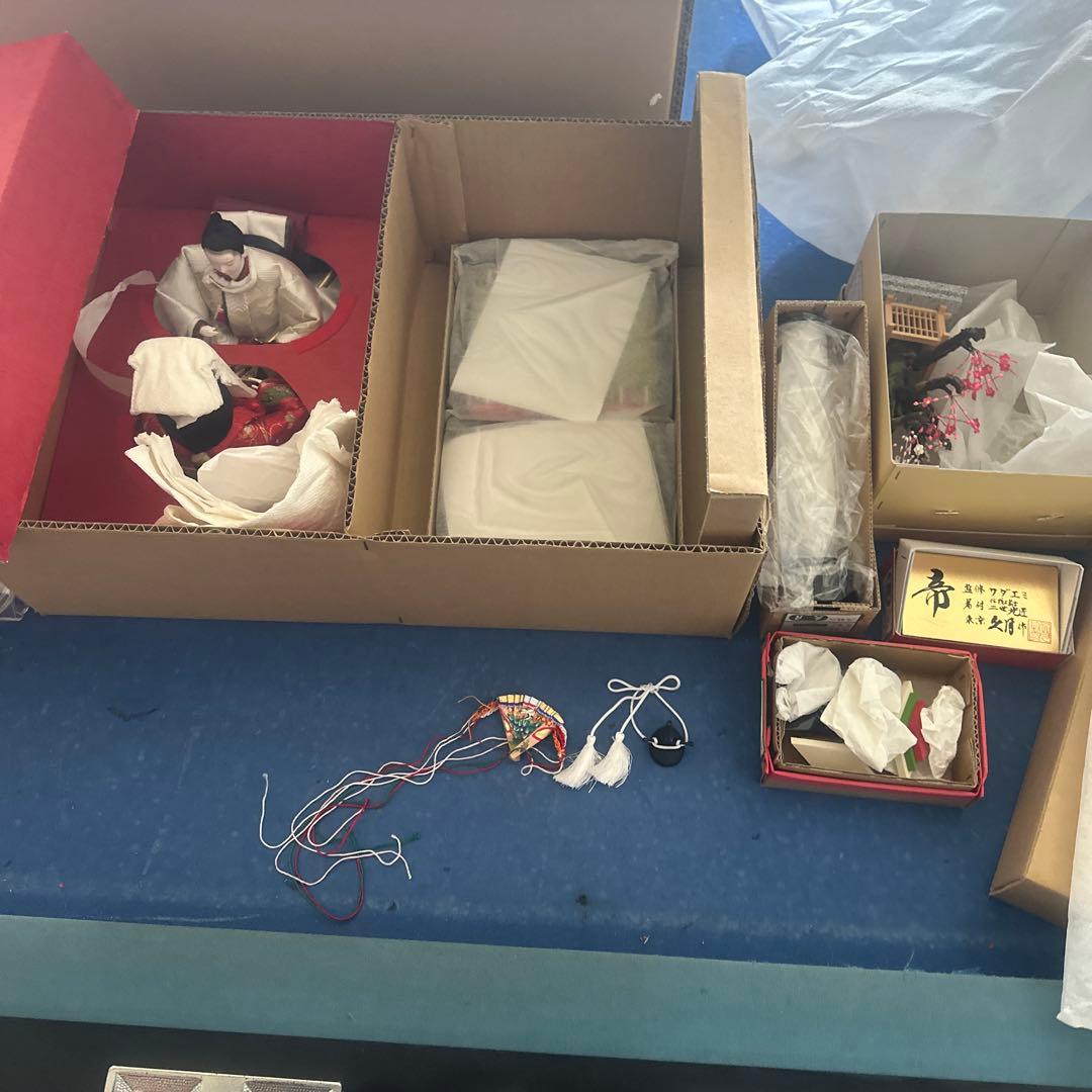久月 雛人形 親王飾り ワダエミ監修 収納飾り 新品未使用 展示品