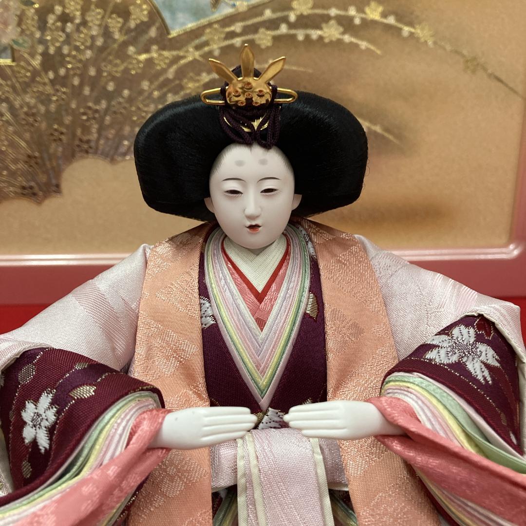 F4-7 訳あり特価　きれいな刺しゅう花柄衣裳　三五親王のみ