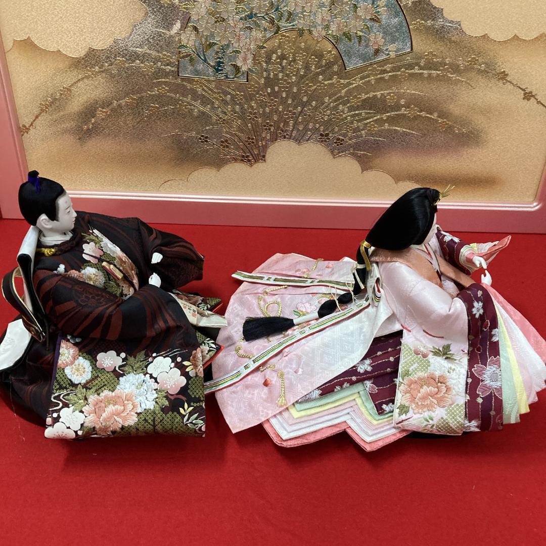 F4-7 訳あり特価　きれいな刺しゅう花柄衣裳　三五親王のみ