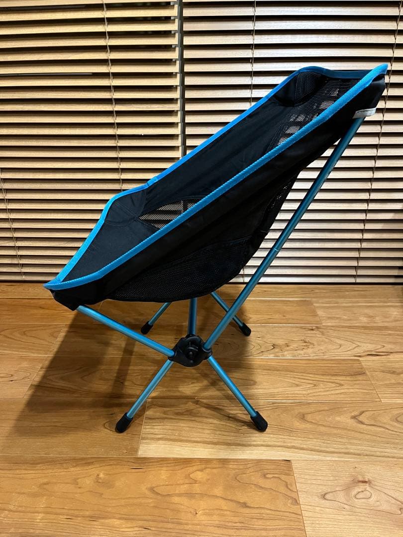 【美品】Helinox チェアワン アウトドアチェア ブラック/ブルー