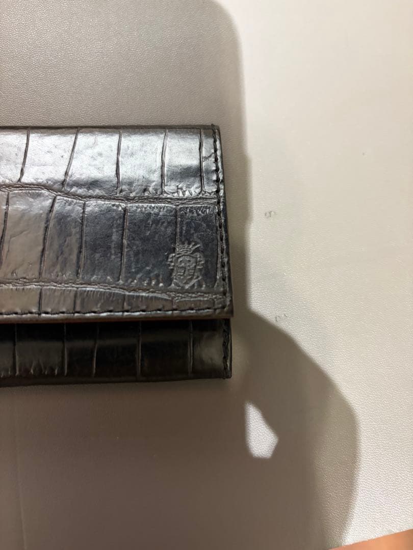 t*u様 【美品】フェリージ/felisi クロコ名刺入れ　ブラック