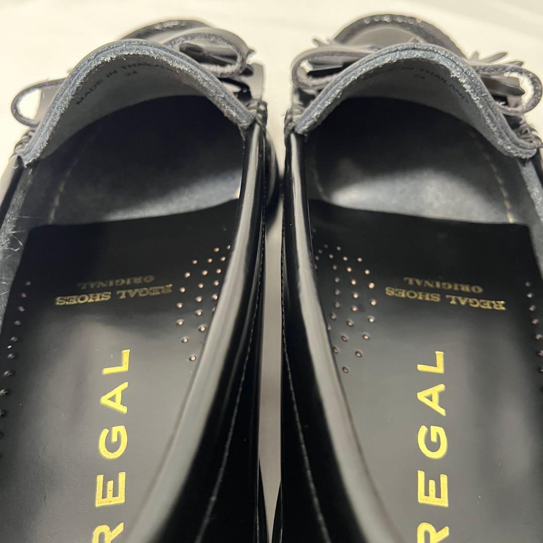 【最終価格‼️】REGAL リーガル ブラック フリンジ タッセル w55b 24