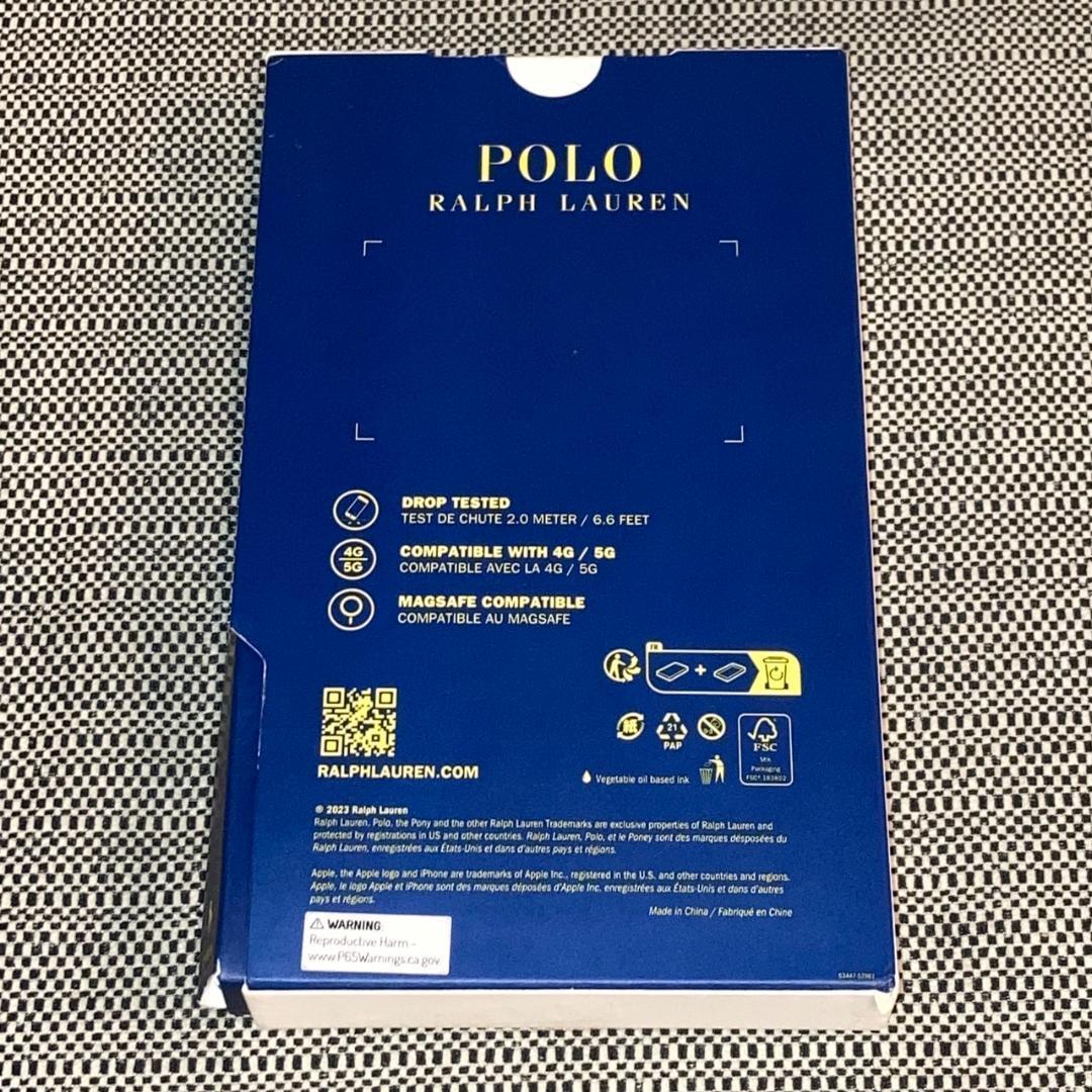 【新品未使用】希少 ポロラルフローレン iPhone15ケース　本革◎