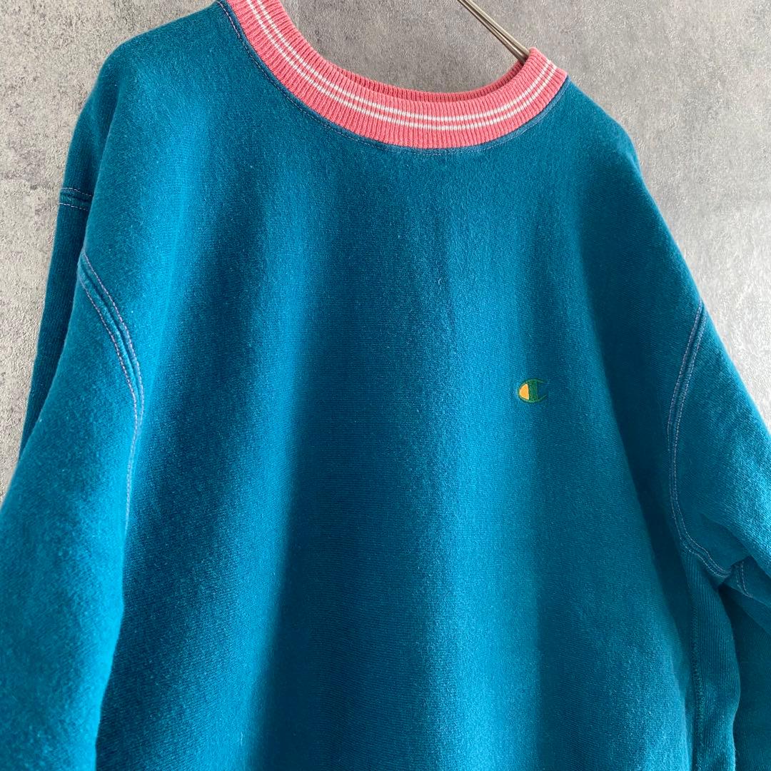 Champion reverse weave 90s リブライン スウェット