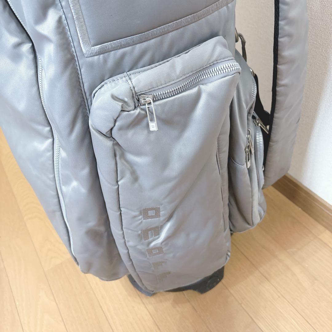 K417 onoff ライトグレー ハンドル付き キャディバッグ