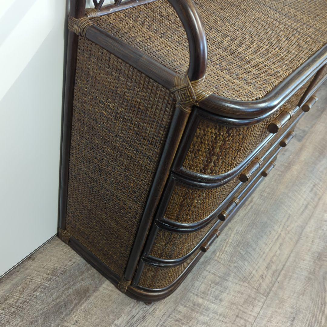 【東京都お引取り】籐　ラタン チェスト 4段