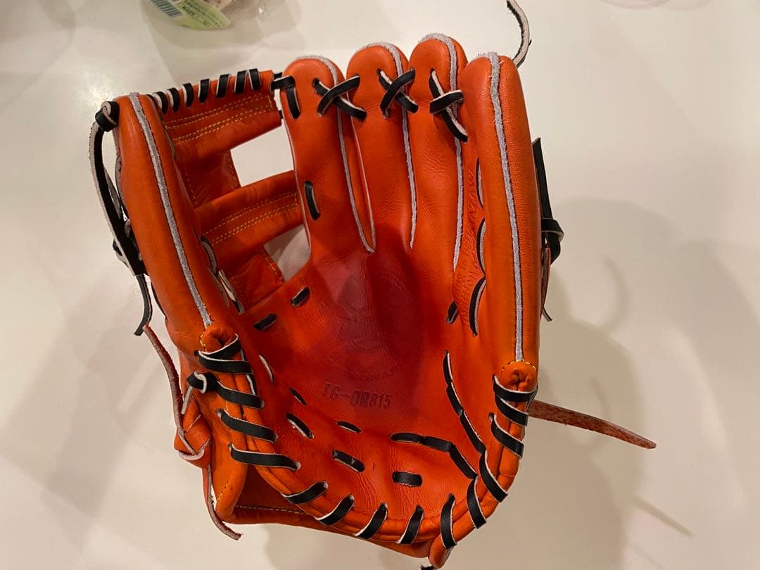 玉澤（タマザワ）　ヒーローズ　軟式　内野手用　 Dオレンジ 　TG-OR815