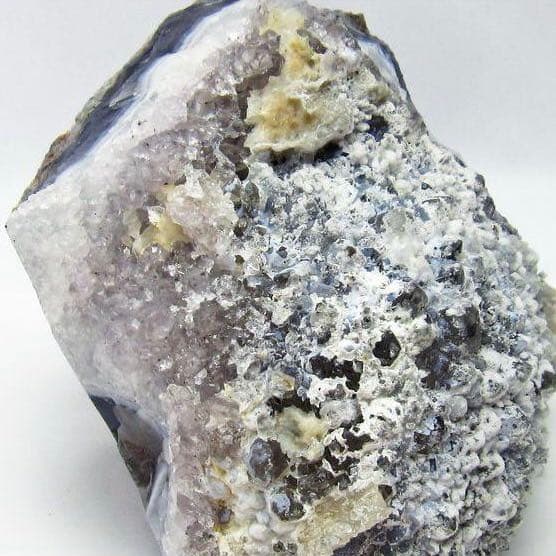 【愛の守護石、癒しと安らぎ】ビッグサイズ！カルサイト共生アメジスト原石クラスター