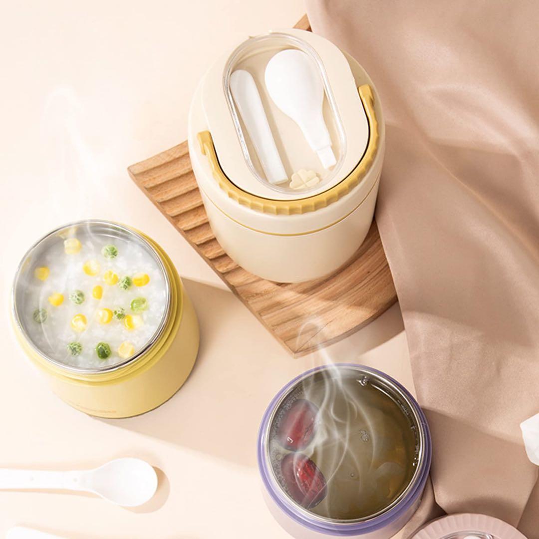 Tookss 真空断熱スープジャー700ml 空気抜き スプーン付き