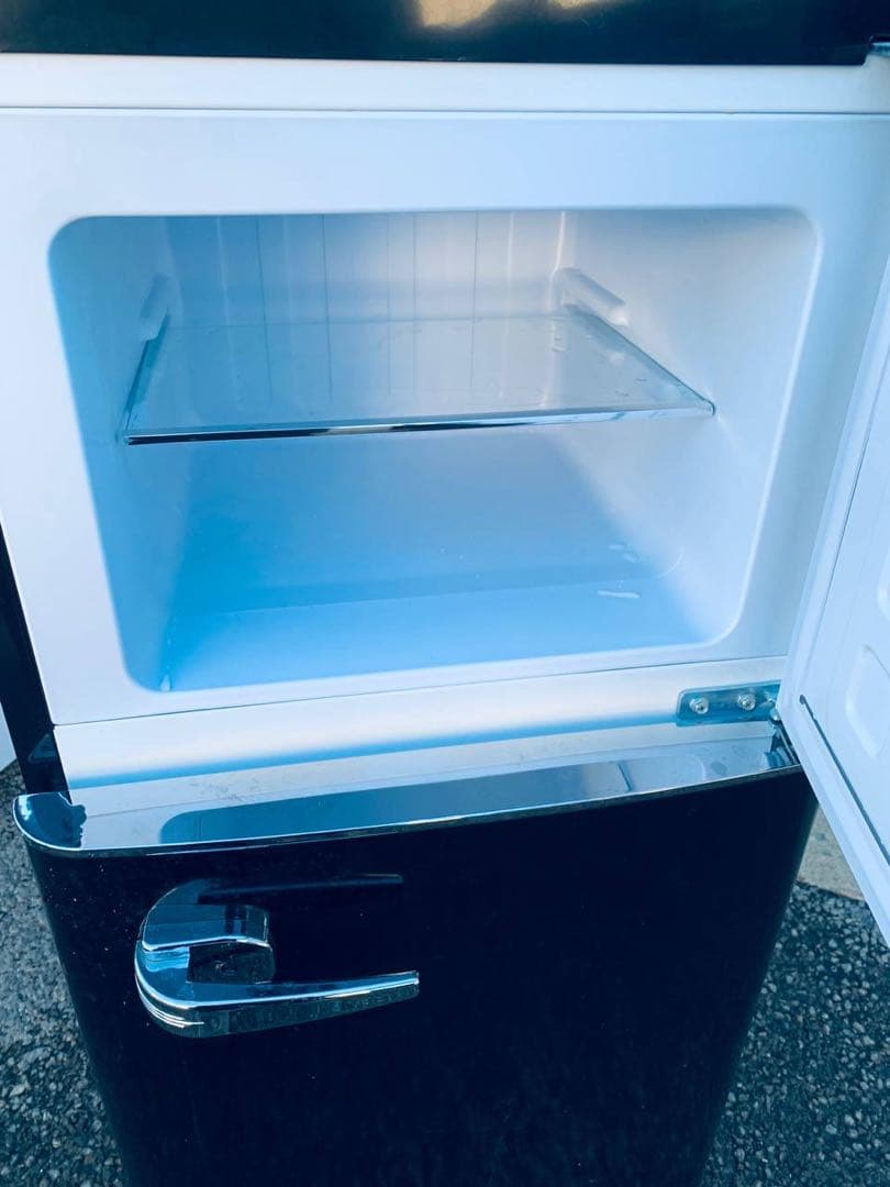 ♦A-Stage ２ドアレトロ冷凍冷蔵庫【2019年製】WRE-2115K